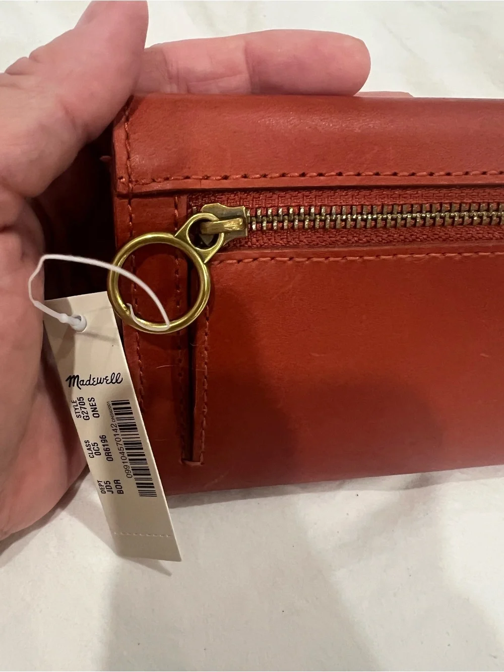 Madewell Women's Leather Wallet Clutch- New with Tags